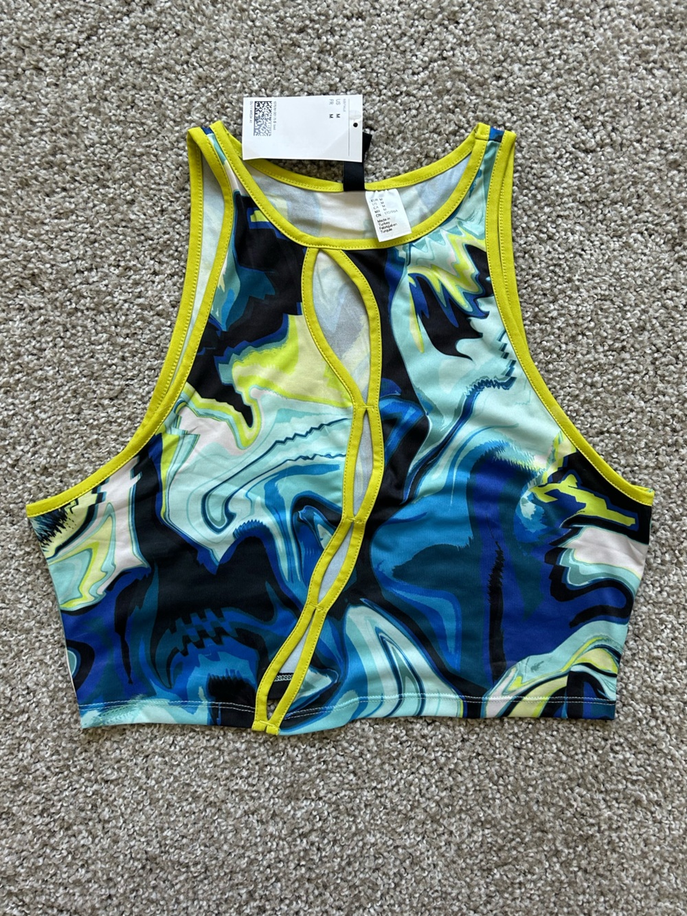 nwt h&m cut-out cropped top